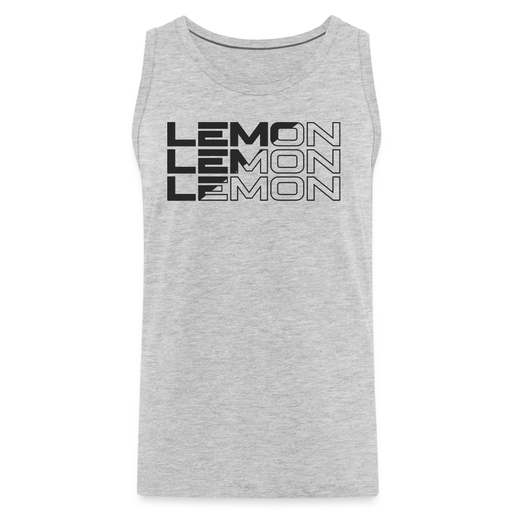 LEM0N Men’s Premium Tank - heather gray