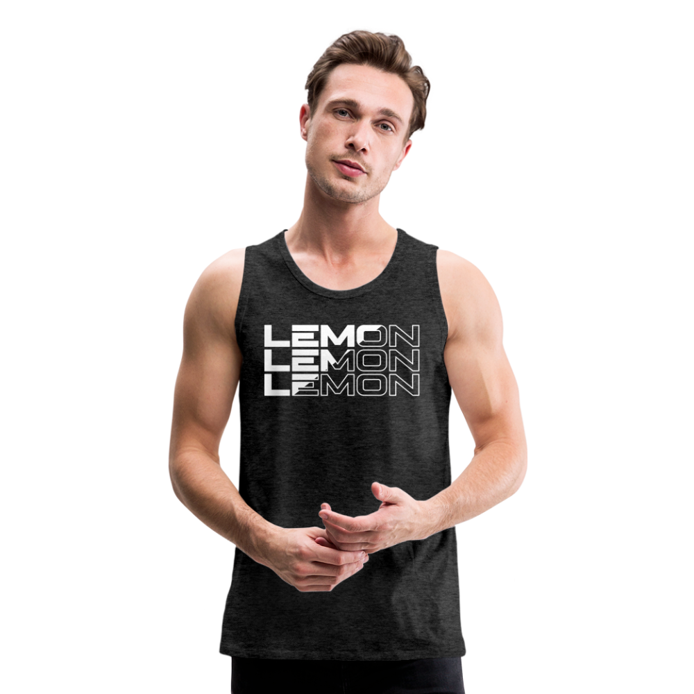 LEM0N Men’s Premium Tank - charcoal grey