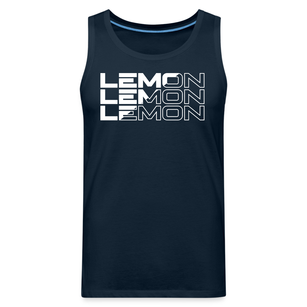 LEM0N Men’s Premium Tank - deep navy