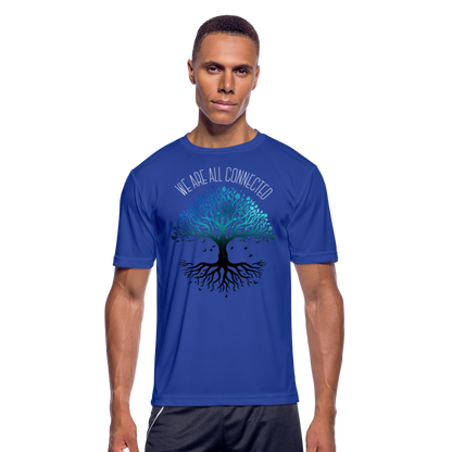 Domin8r Men's Moisture Wicking Performance T-Shirt - royal blue