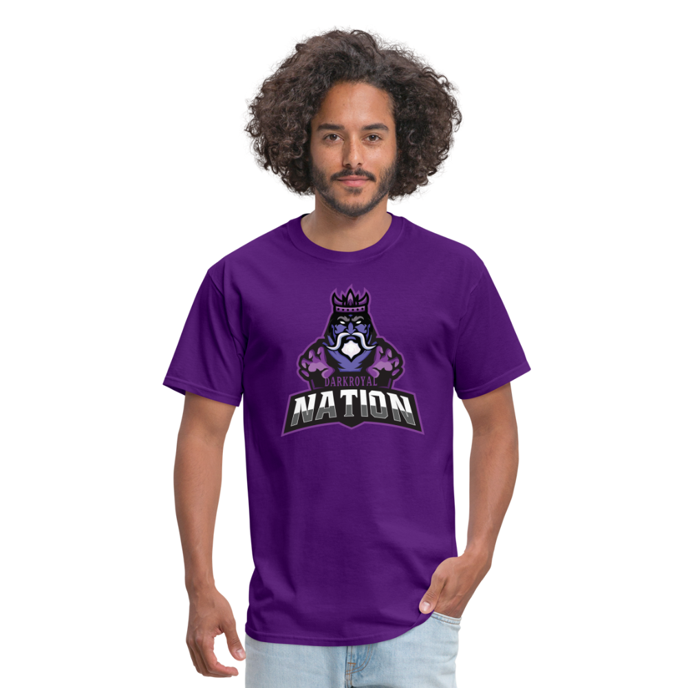 Adult Dark Royal Nation Classic T-Shirt - purple