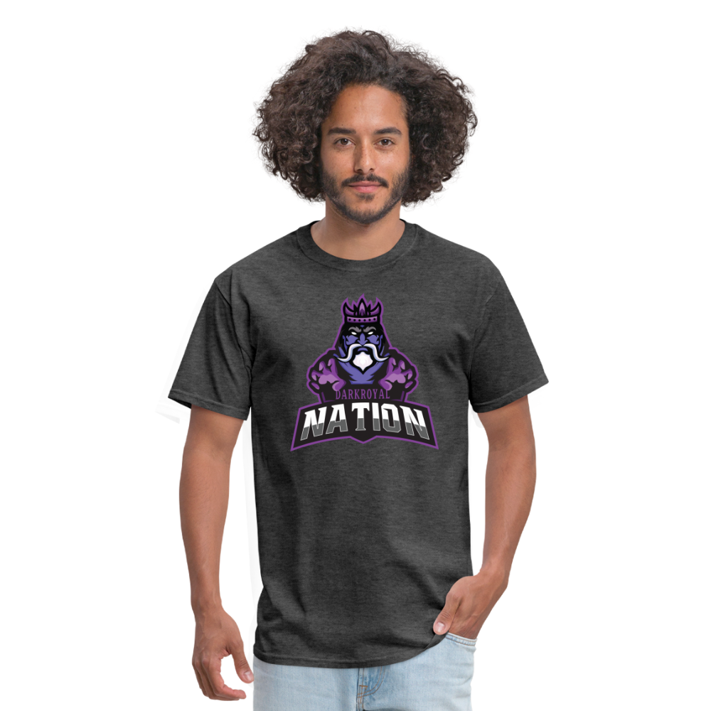 Adult Dark Royal Nation Classic T-Shirt - heather black