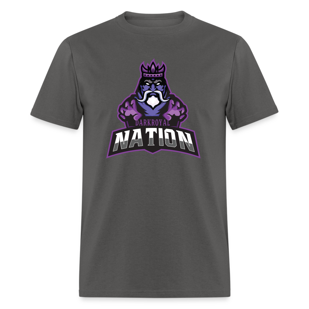 Adult Dark Royal Nation Classic T-Shirt - charcoal