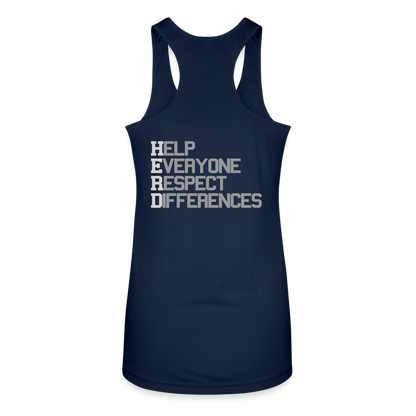 Vex Unchained Women’s 'HERD' Performance Racerback Tank Top - navy