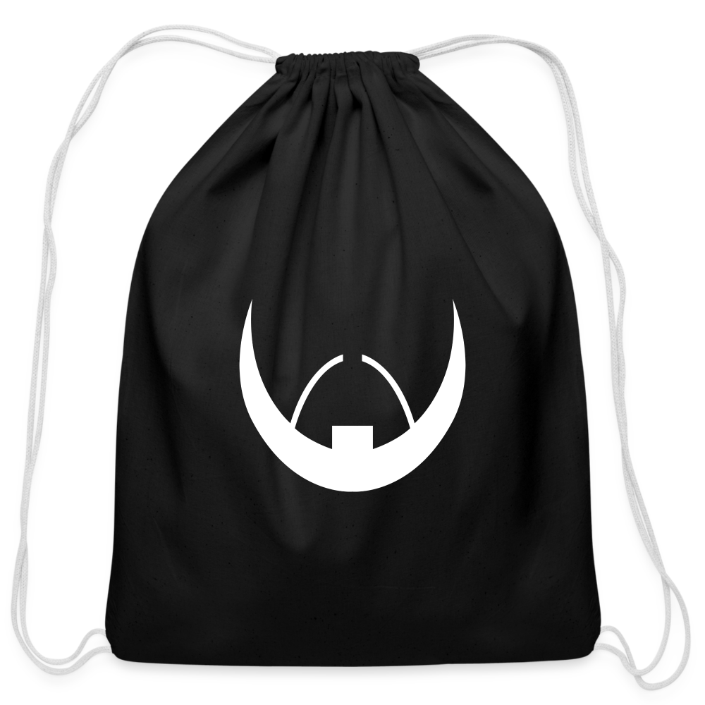 Baldoziot Cotton Drawstring Bag - black