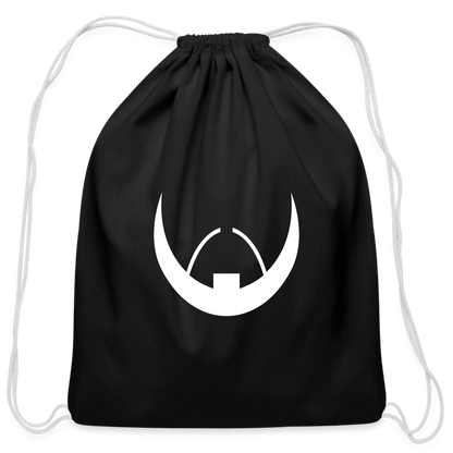 Baldoziot Cotton Drawstring Bag - black