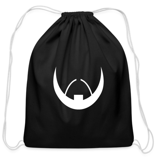 Baldoziot Cotton Drawstring Bag - black