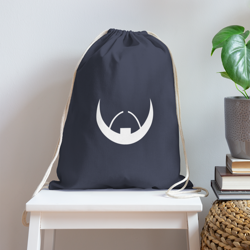 Baldoziot Cotton Drawstring Bag - navy