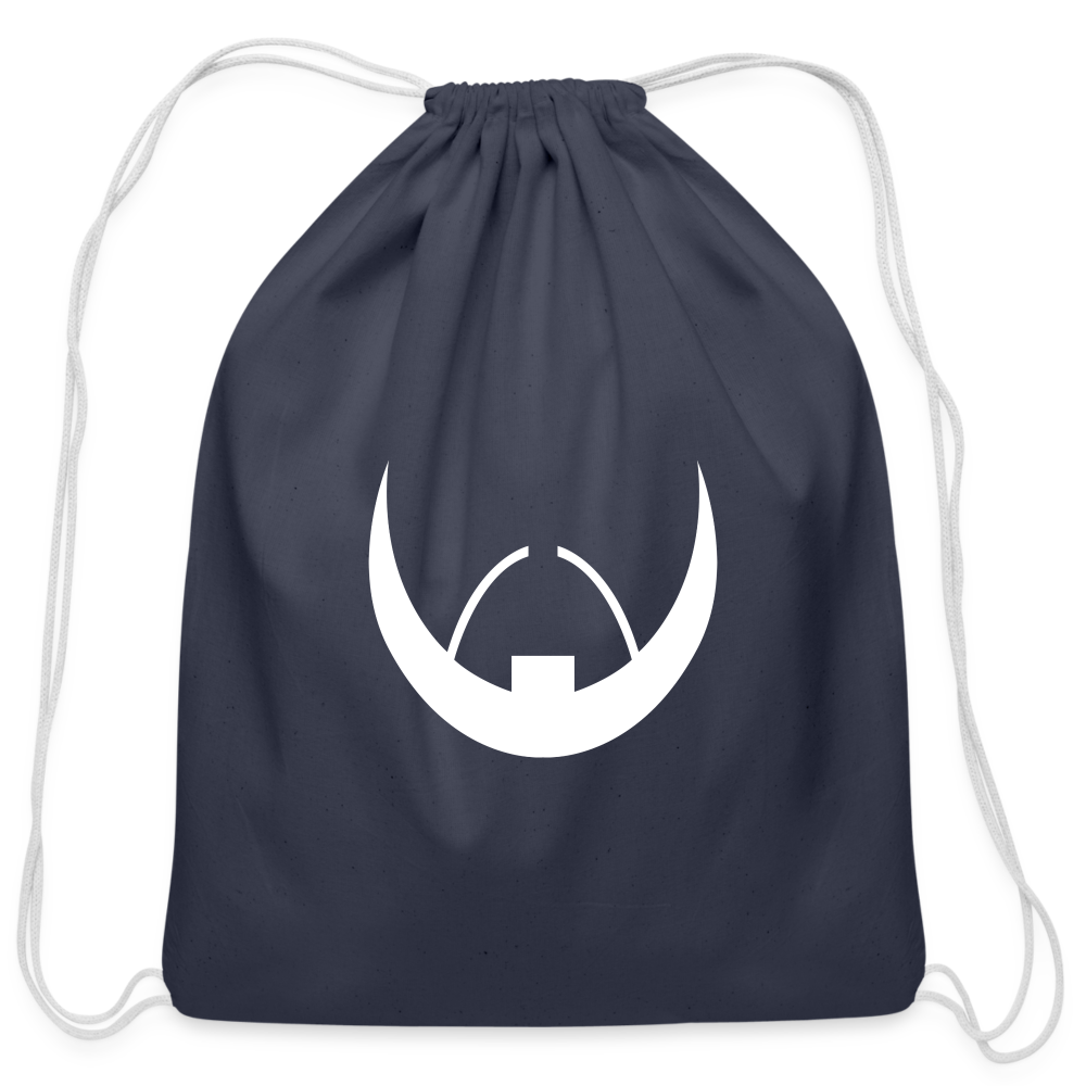 Baldoziot Cotton Drawstring Bag - navy