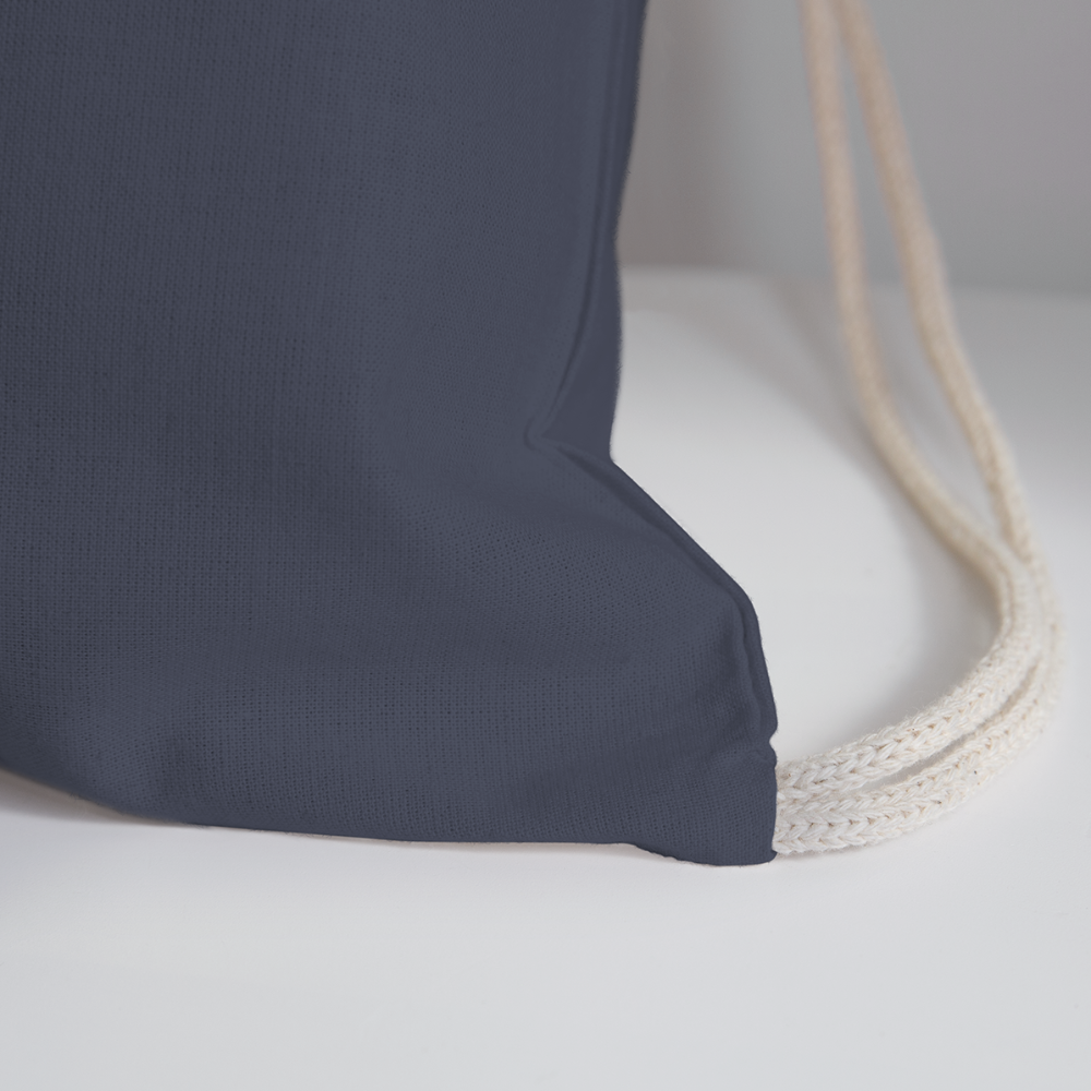 Baldoziot Cotton Drawstring Bag - navy