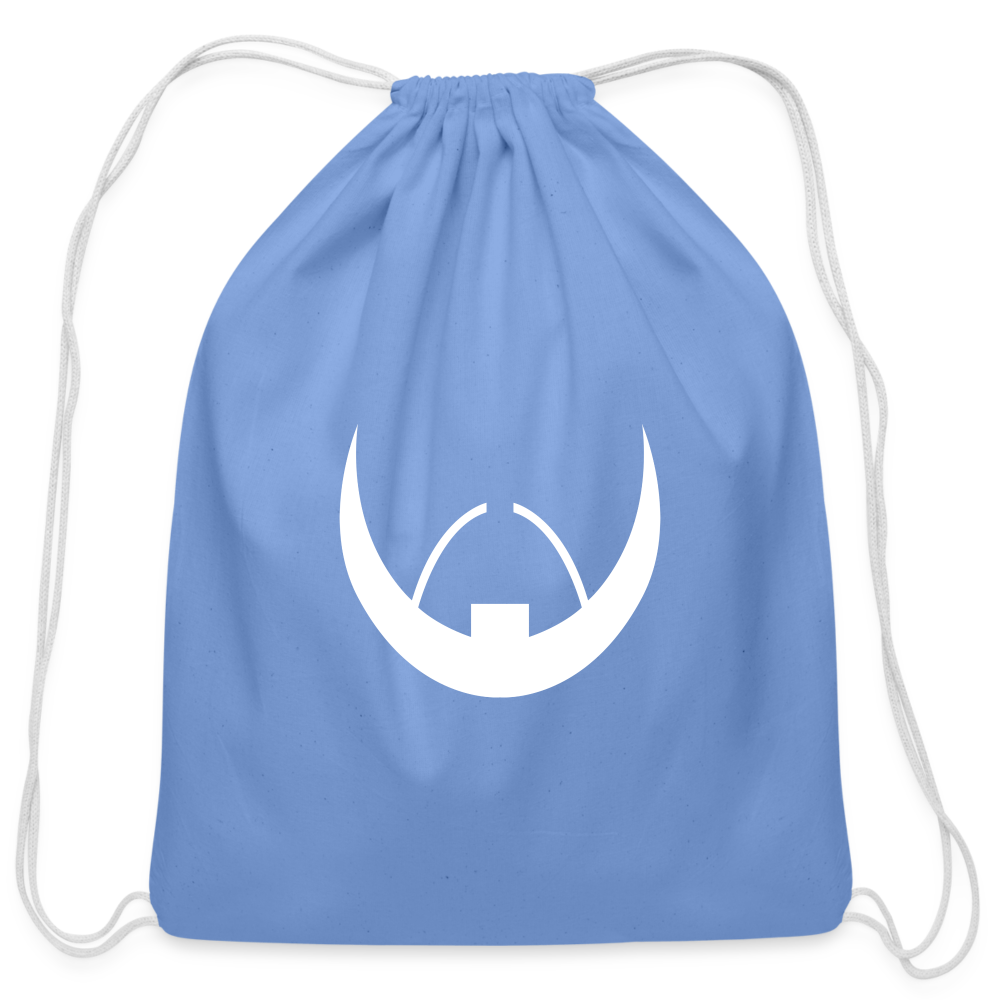 Baldoziot Cotton Drawstring Bag - carolina blue