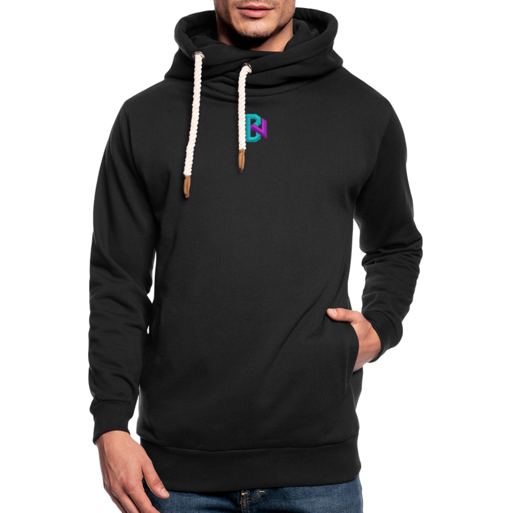 Adult BiohazardWife 'Chemical' Shawl Collar Hoodie - black