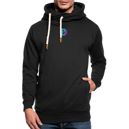 Adult BiohazardWife 'Chemical' Shawl Collar Hoodie - black