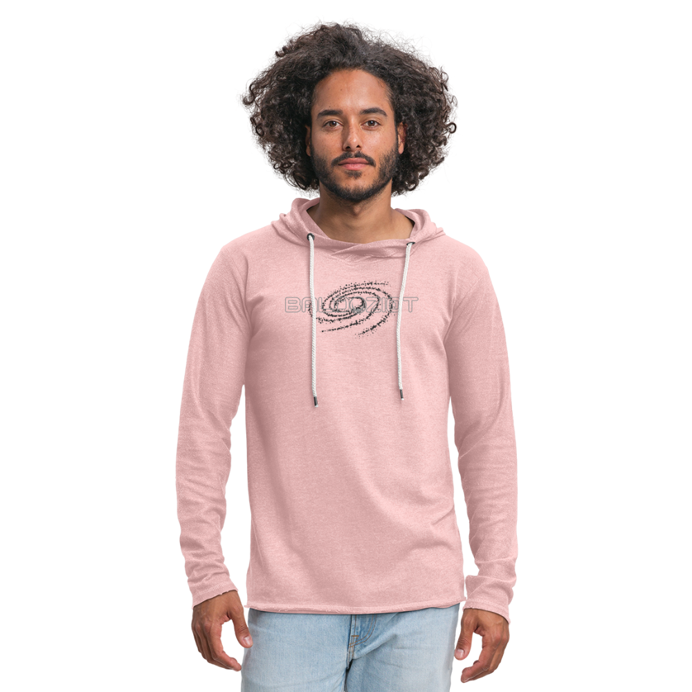 Adult Baldoziot Lightweight Terry Hoodie - cream heather pink