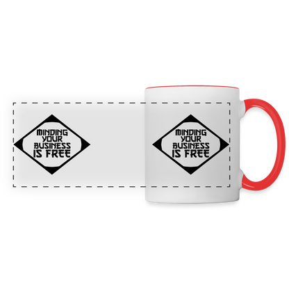 Heyyyy Tony Contrast Coffee Mug - white/red