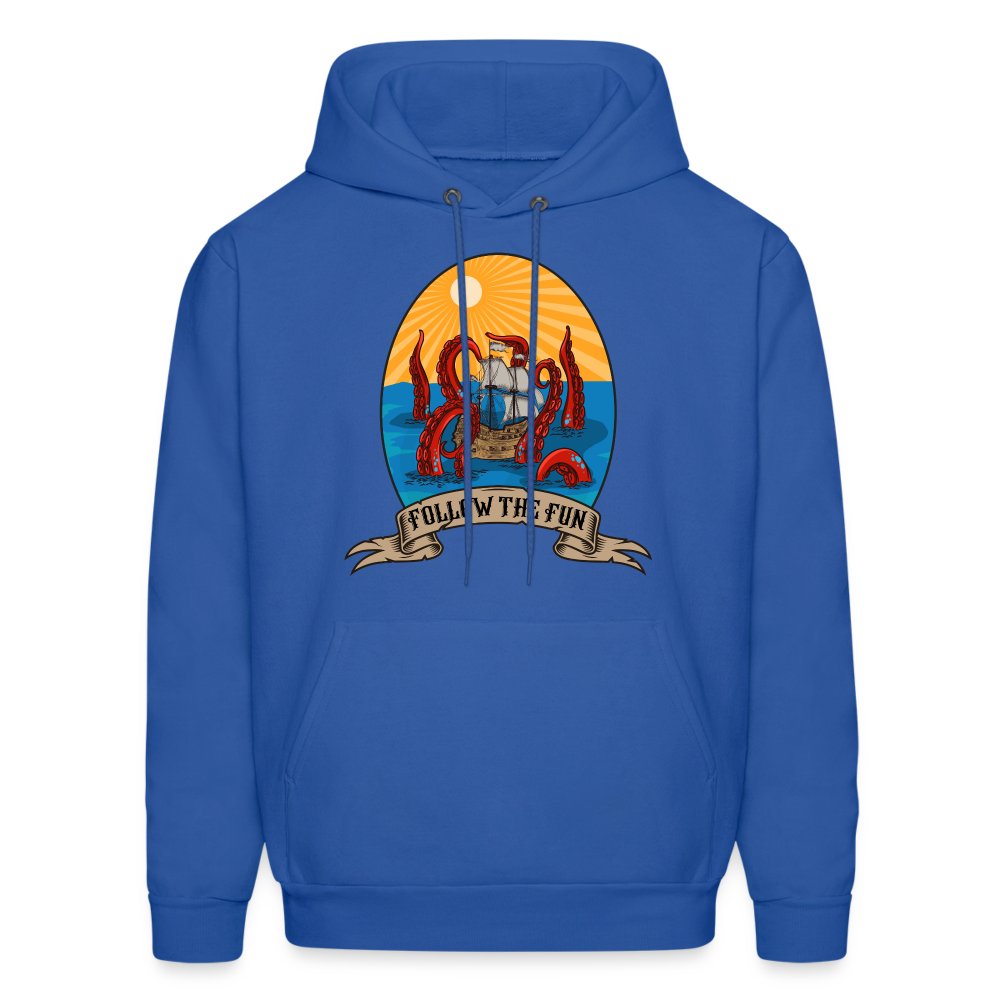 Men's Reid Likes Games 'Follow the Fun' Hoodie - royal blue