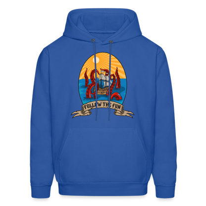 Men's Reid Likes Games 'Follow the Fun' Hoodie - royal blue