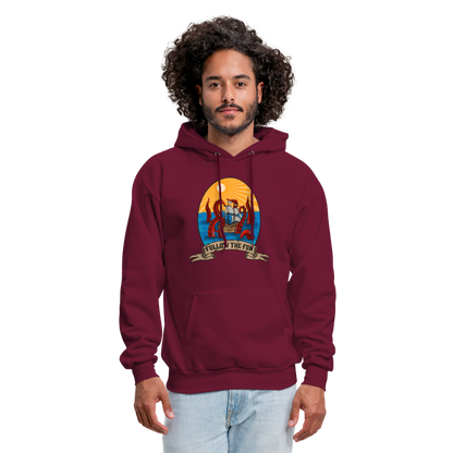 Men's Reid Likes Games 'Follow the Fun' Hoodie - burgundy