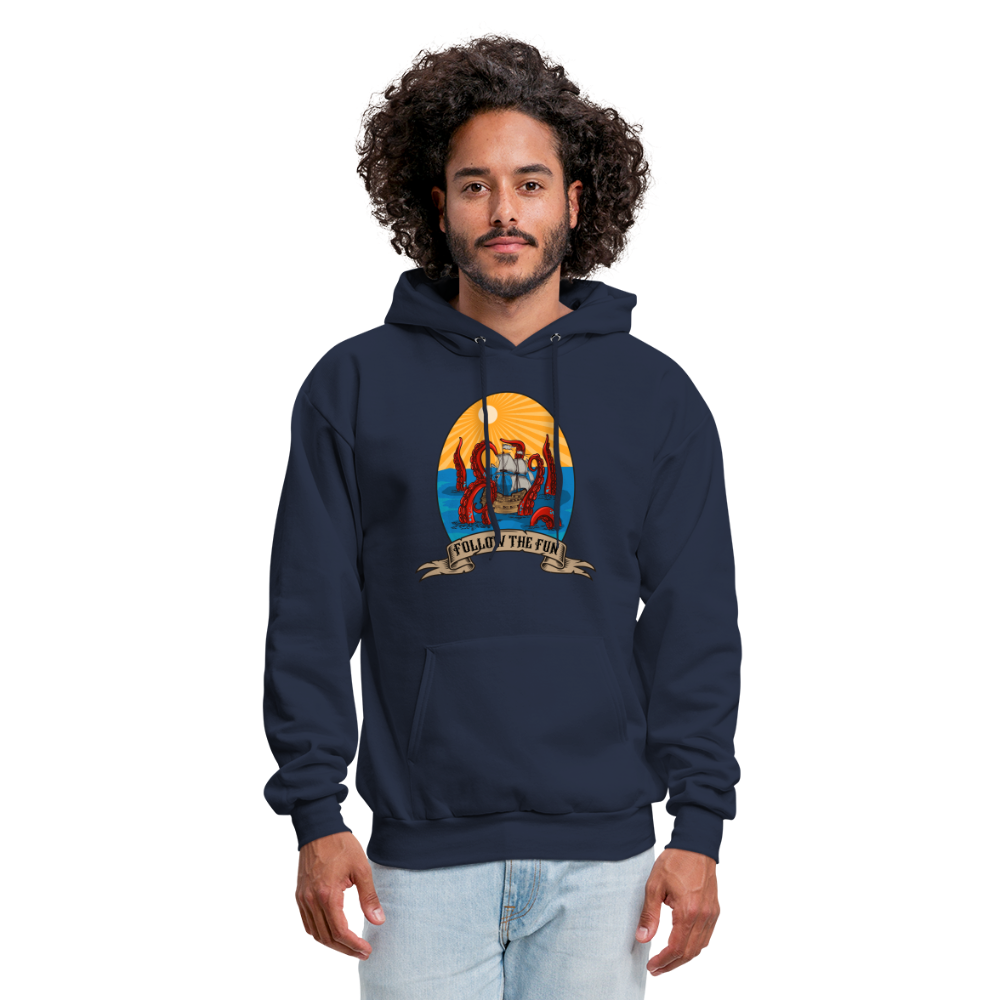 Men's Reid Likes Games 'Follow the Fun' Hoodie - navy