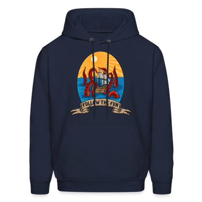 Men's Reid Likes Games 'Follow the Fun' Hoodie - navy