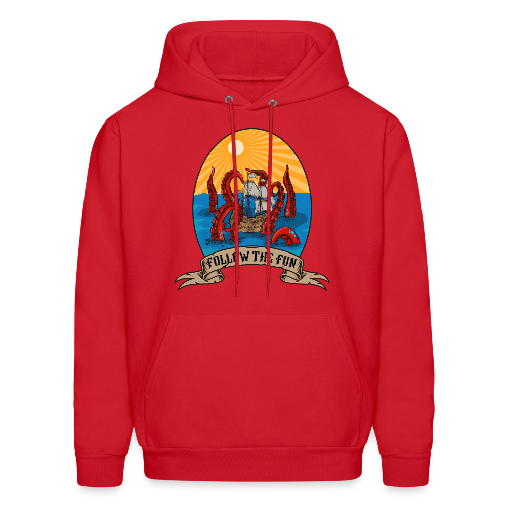 Men's Reid Likes Games 'Follow the Fun' Hoodie - red