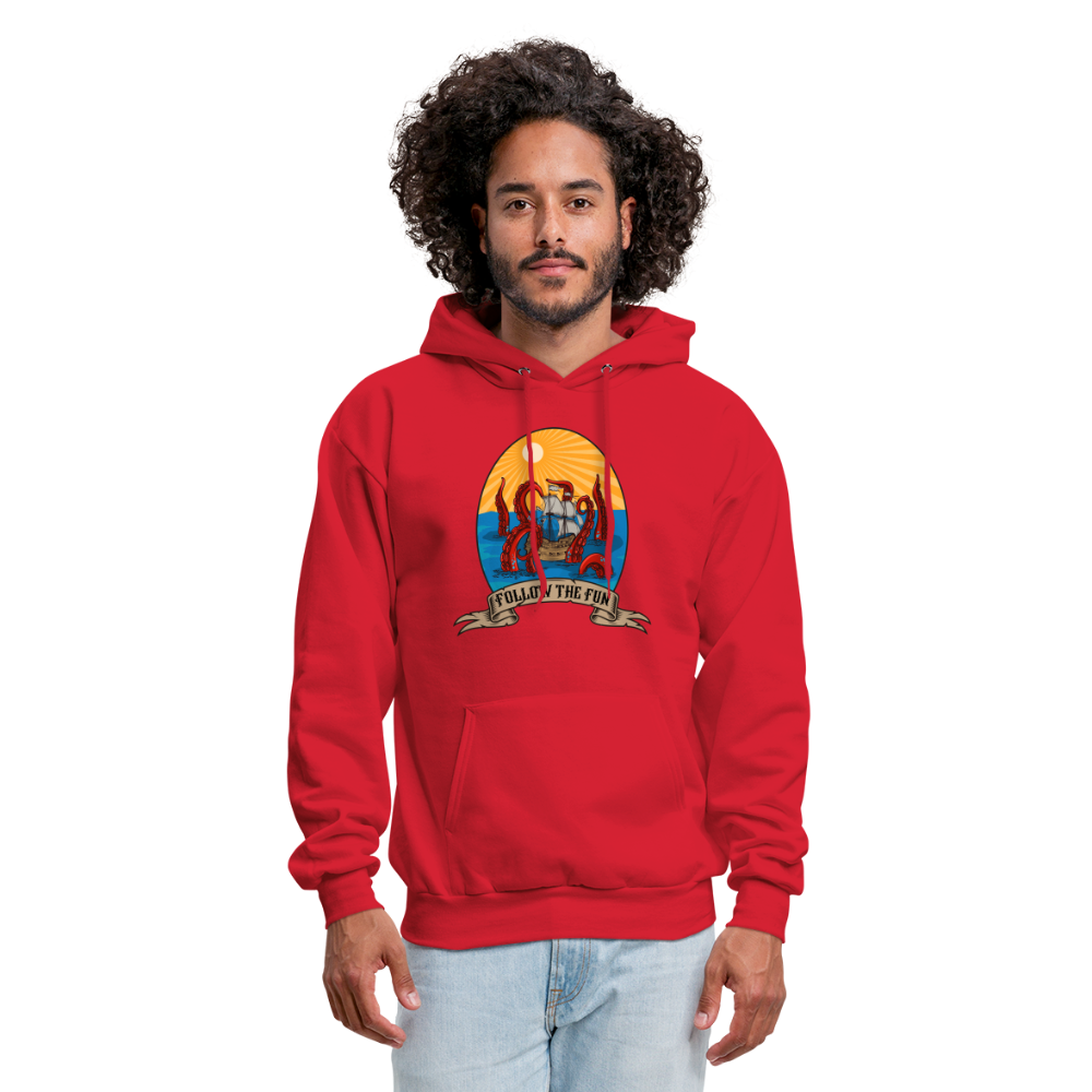 Men's Reid Likes Games 'Follow the Fun' Hoodie - red