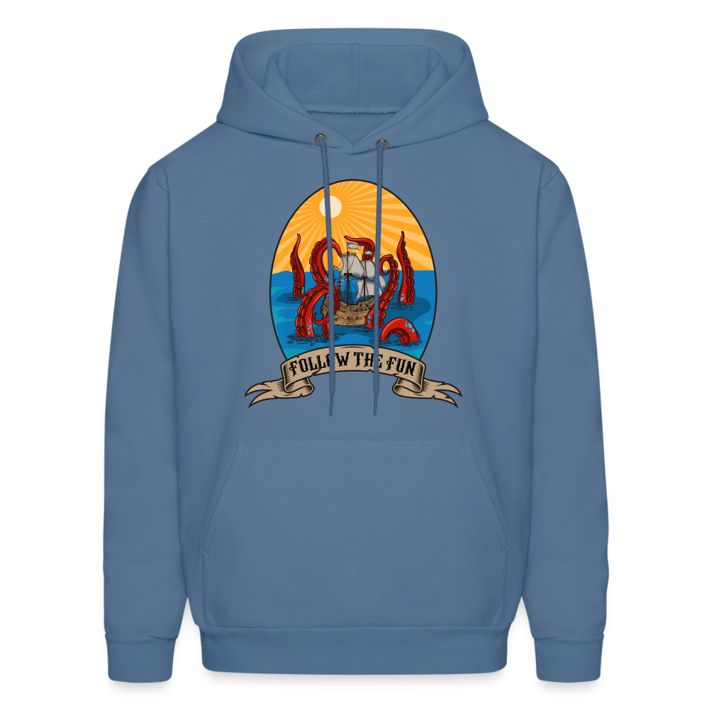 Men's Reid Likes Games 'Follow the Fun' Hoodie - denim blue