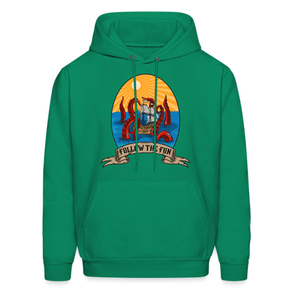 Men's Reid Likes Games 'Follow the Fun' Hoodie - kelly green