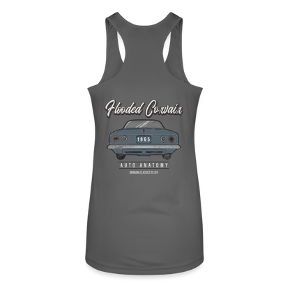 Women’s Auto Anatomy 'Bringing Classics to Life' Racerback Tank Top - charcoal