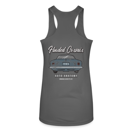 Women’s Auto Anatomy 'Bringing Classics to Life' Racerback Tank Top - charcoal