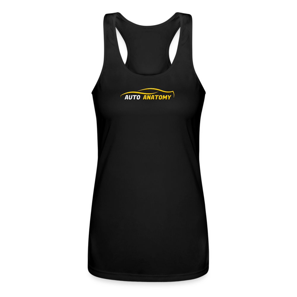 Women’s Auto Anatomy Performance Racerback Tank Top - black