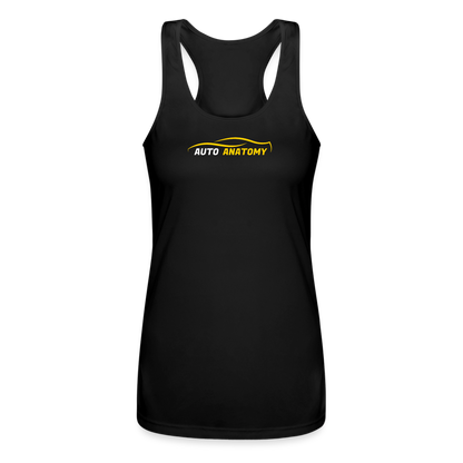 Women’s Auto Anatomy Performance Racerback Tank Top - black