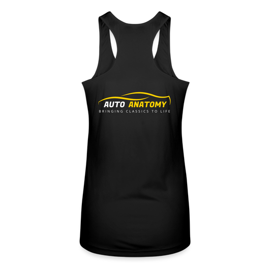 Women’s Auto Anatomy Performance Racerback Tank Top - black