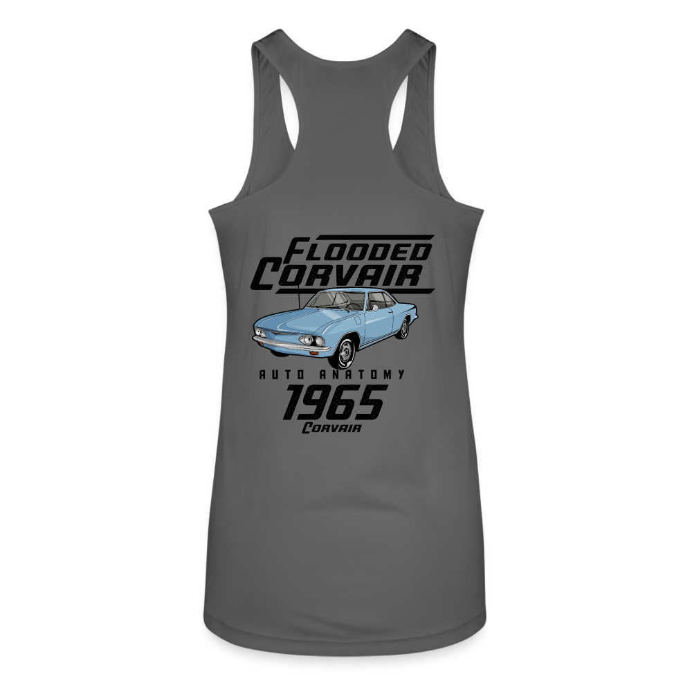 Women’s Auto Anatomy 'Flooded Corvair' Racerback Tank Top - charcoal