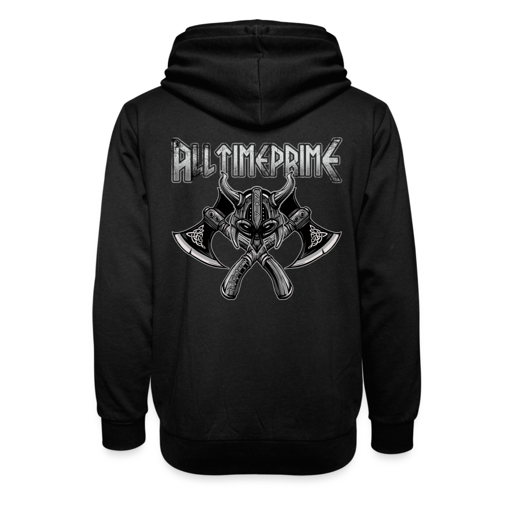 Adult AllTimePrime 'Wares of a Warrior' Shawl Collar Hoodie - black