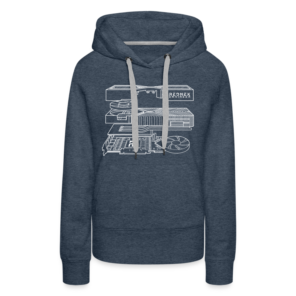 Women’s RE 'Blueprint' Premium Hoodie - heather denim