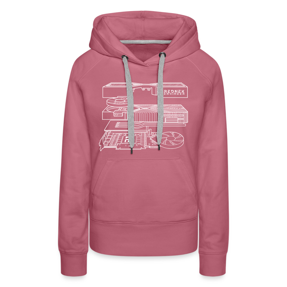 Women’s RE 'Blueprint' Premium Hoodie - mauve