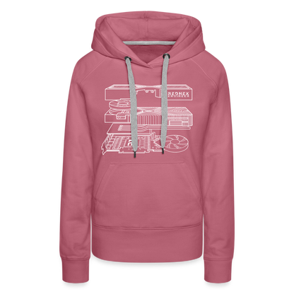 Women’s RE 'Blueprint' Premium Hoodie - mauve