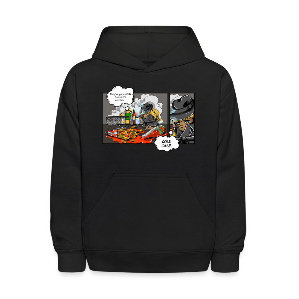 Youth Mrs. Freeze 'Detective Potato' Pullover Hoodie - black