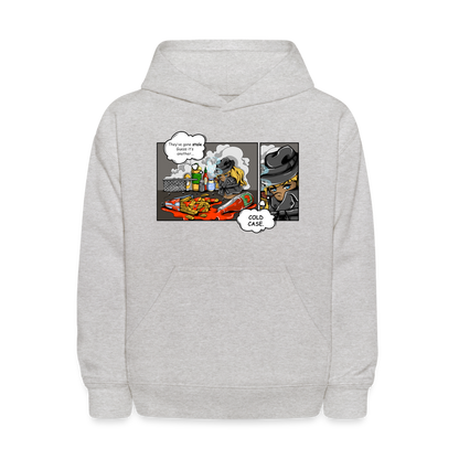 Youth Mrs. Freeze 'Detective Potato' Pullover Hoodie - heather gray