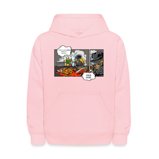 Youth Mrs. Freeze 'Detective Potato' Pullover Hoodie - pink