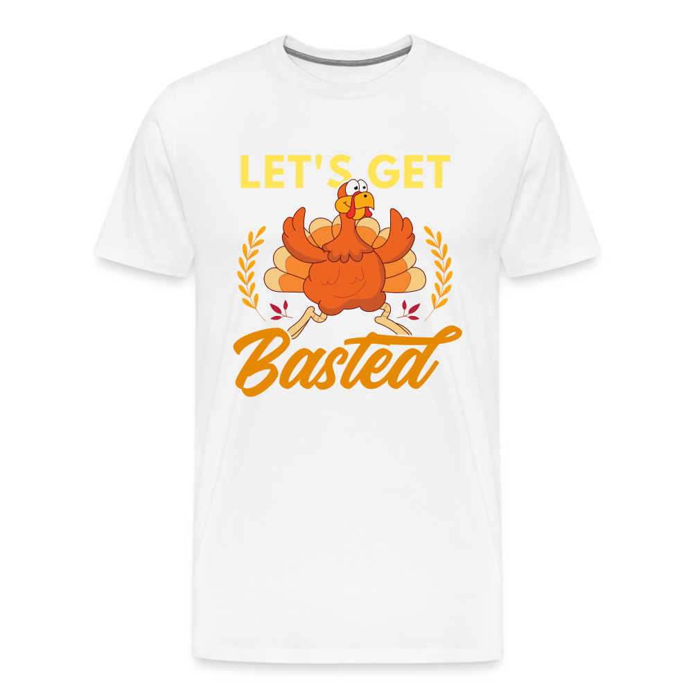 GU 'Let's Get Basted' Unisex Premium T-Shirt - white