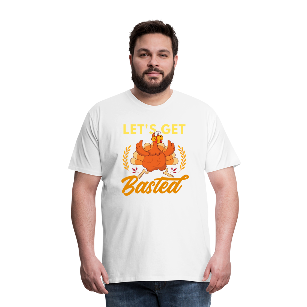 GU 'Let's Get Basted' Unisex Premium T-Shirt - white