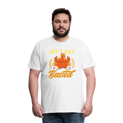 GU 'Let's Get Basted' Unisex Premium T-Shirt - white