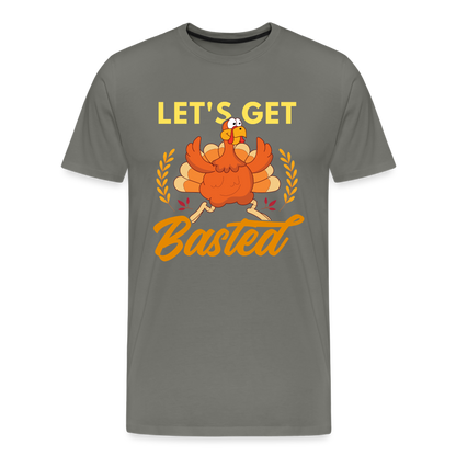 GU 'Let's Get Basted' Unisex Premium T-Shirt - asphalt gray