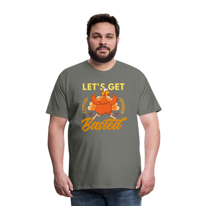 GU 'Let's Get Basted' Unisex Premium T-Shirt - asphalt gray