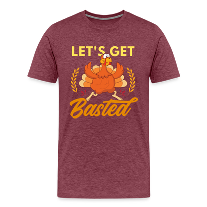 GU 'Let's Get Basted' Unisex Premium T-Shirt - heather burgundy