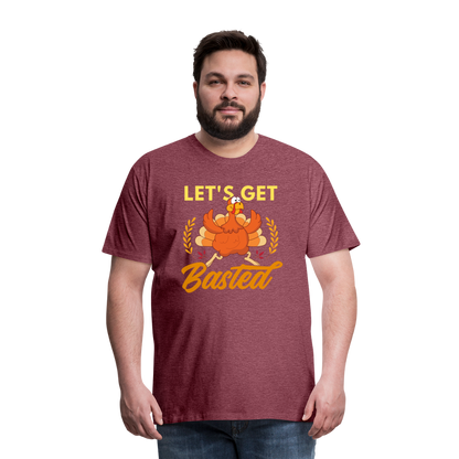 GU 'Let's Get Basted' Unisex Premium T-Shirt - heather burgundy