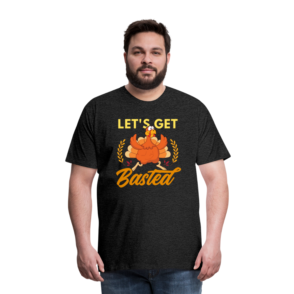 GU 'Let's Get Basted' Unisex Premium T-Shirt - charcoal grey