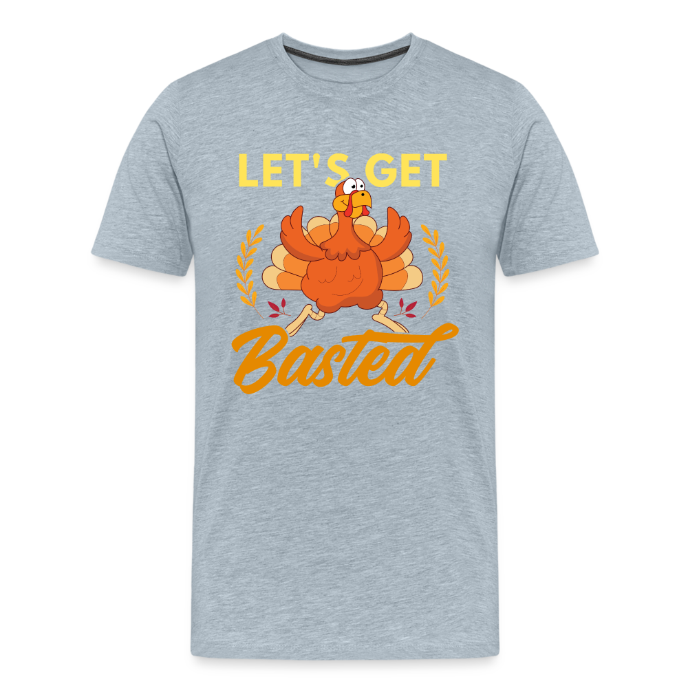 GU 'Let's Get Basted' Unisex Premium T-Shirt - heather ice blue